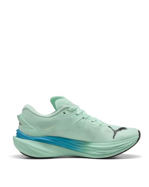 PUMA Green Deviate Nitro 3 Running Shoes for men
