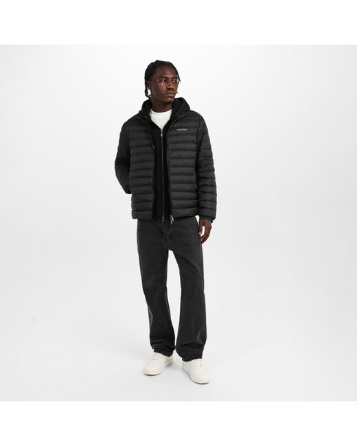 ARMANI EXCHANGE Gray Down Short Puffer Jacket for men