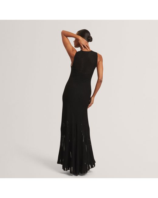 Ted Baker Black Knitted Midi Dress