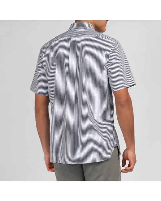 Eden Park Gray Dark Striped Shirt for men