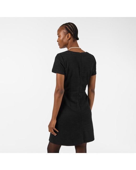 Karl Lagerfeld Black Tweed Mini Dress