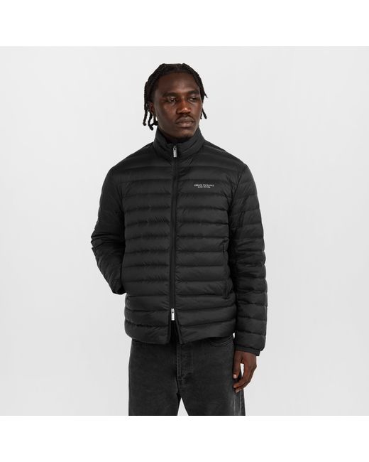 ARMANI EXCHANGE Gray Down Short Puffer Jacket for men