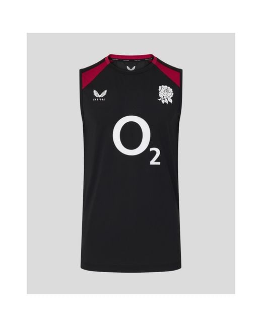 Castore Black England Rugby 2026 Training Vest for men