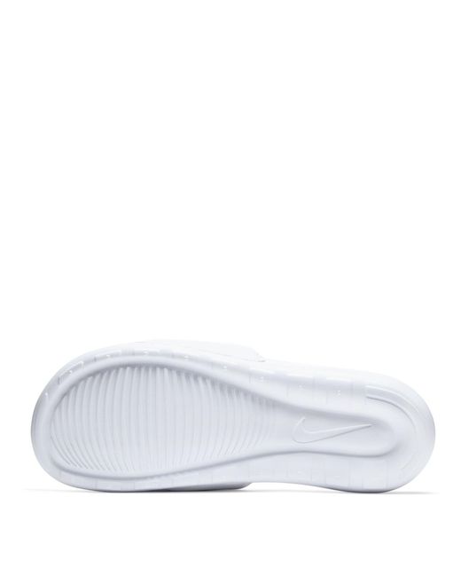 Nike White Victori One Slides for men