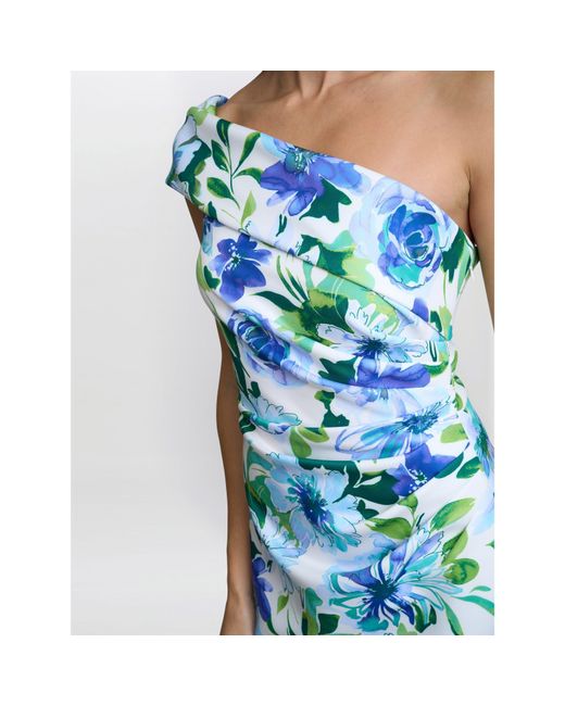 Gina Bacconi Blue Josie Printed Maxi Dress