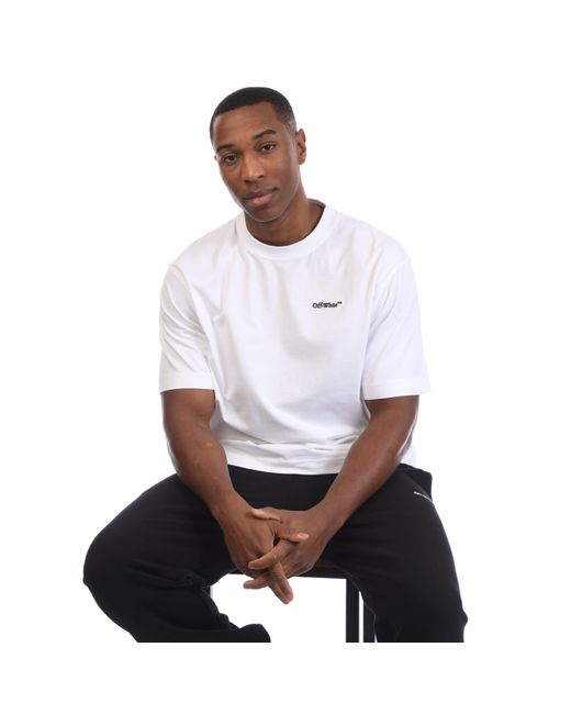 Off-White c/o Virgil Abloh White Tattoo Arrow Skate T-Shirt for men