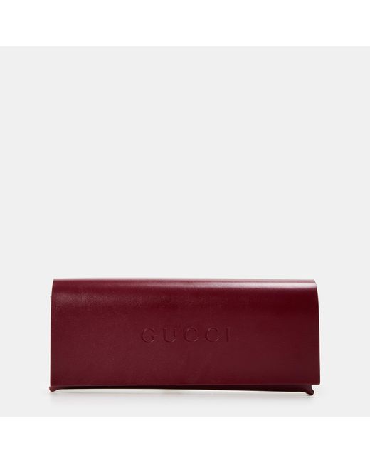 Gucci Metallic Monogram Round Sunglasses