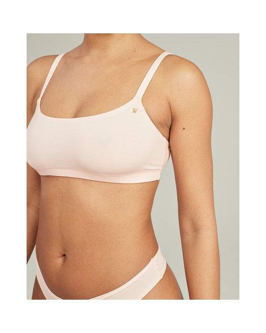 Nudea Gray The Scoop Neck Bralette Second Skin Stretch