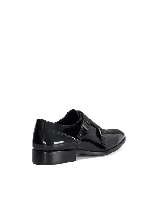Dune Black Monk Shoes for men