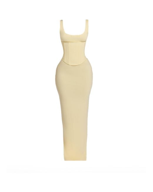 Mars the Label White Sandra Scoop Maxi Dress