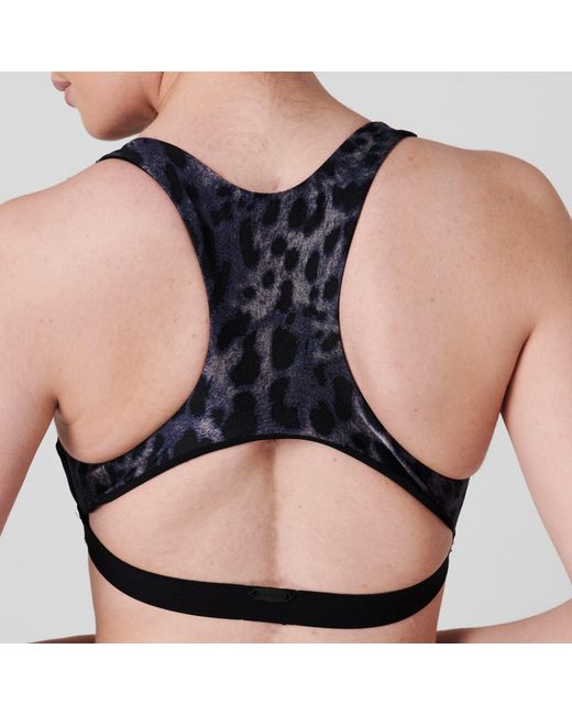 Koral Blue Tax Cheetah Bra
