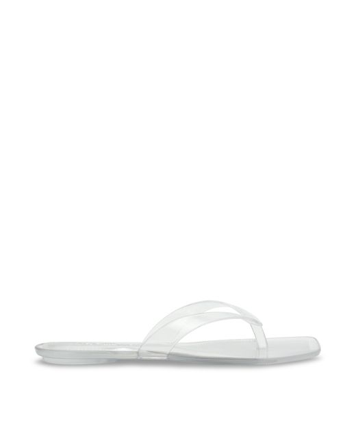Steve Madden White Flip Flops
