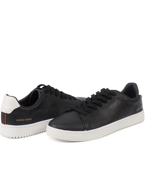 Original Penguin Black Enterprise Court Trainers for men