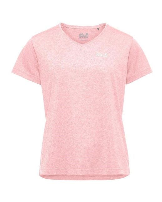 Jack Wolfskin Pink Short Sleeve Performance T-Shirt
