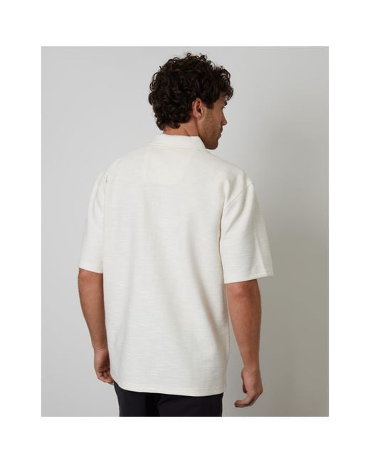 Threadbare Gray Antti Short-Sleeve Plain Shirt for men