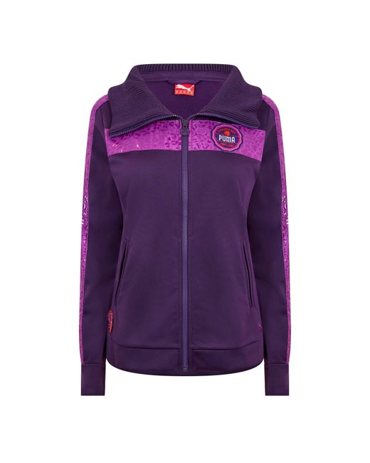 PUMA Purple (13) Fabric Track Jacket