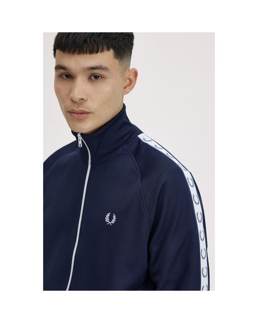 Fred Perry Blue Taped Poly Tracksuits for men