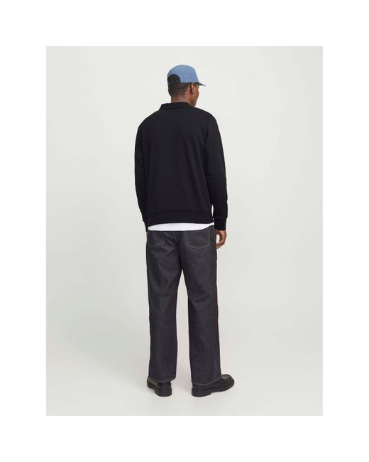 Jack & Jones Blue Bradley Sweat Polo for men