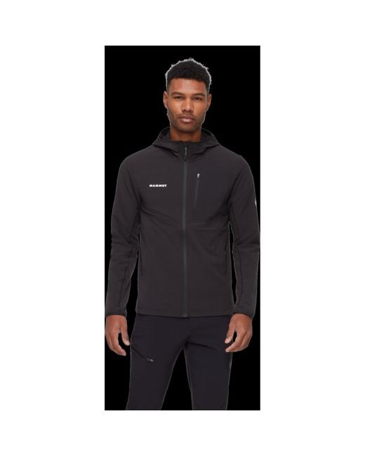 Mammut Black Madris Softshell Jacket for men