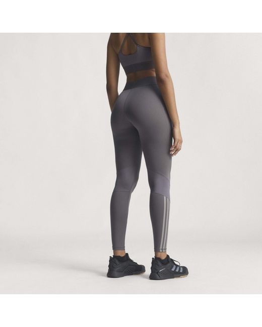 Adidas Gray Performance Gym Leggings