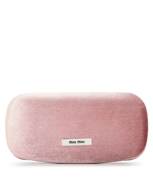 Miu Miu Gray Oval Sunglasses