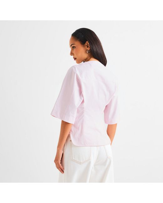 Jacquemus Purple Plain Short Sleeve Shirt