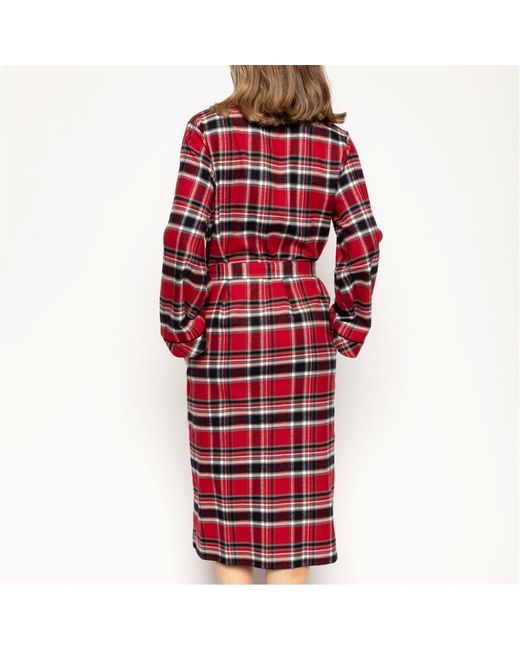 Cyberjammies Red Clarissa Long Dressing Gown