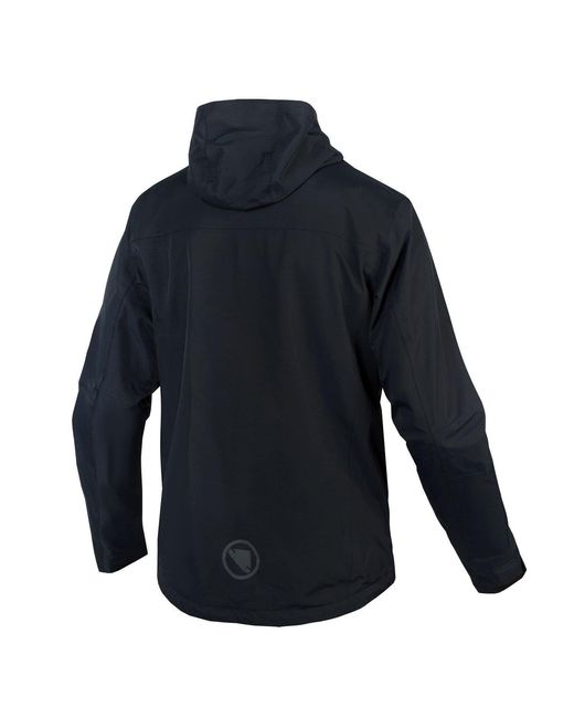 Endura Blue Hummvee Waterproof Hooded Long Sleeve Performance Cycling Jacket for men
