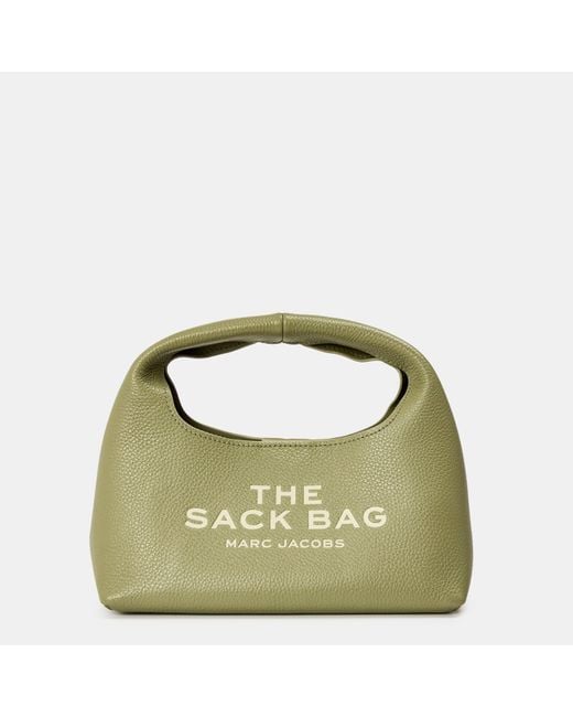 Marc Jacobs Green The Mini Sack Handbag