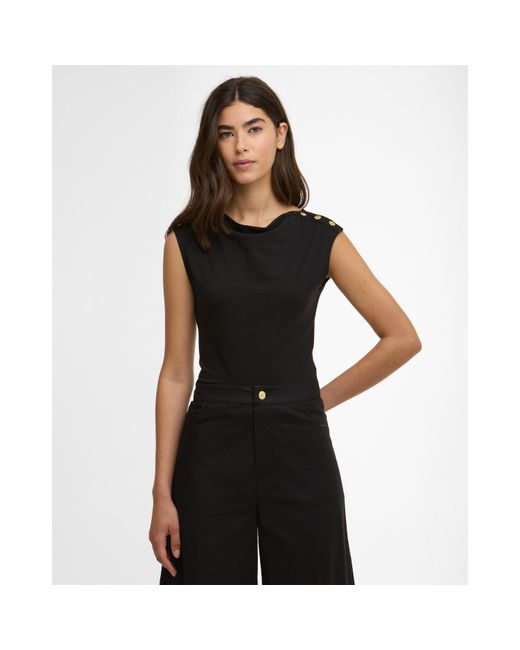 Barbour Black Sleeveless Shirt