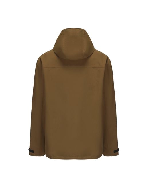 Firetrap Green Hooded Dwr Long Sleeve Waterproof Jacket for men