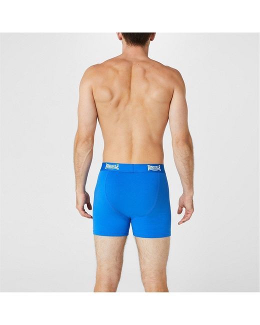 Lonsdale Blue 2 Pack Boxer Shorts for men