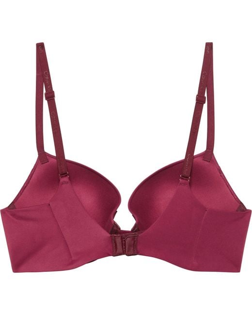 Calvin Klein Purple Perffit Plunge Bra