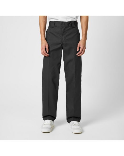 Dickies Gray Slim Fit Work Trousers for men