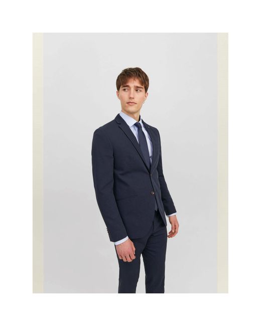 Jack & Jones Blue Solid Tie for men