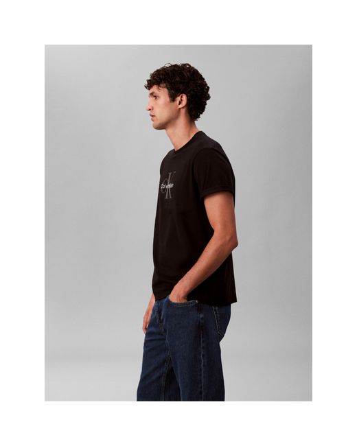 Calvin Klein Black Monogram T-Shirt for men