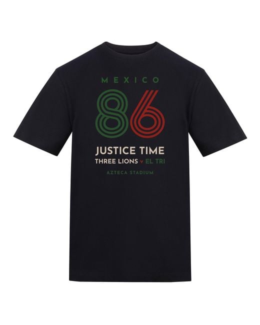 AWD Black Adults Printed Mexico 86 Fan Tee