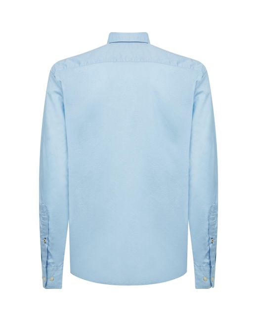 Tommy Hilfiger Blue Core Flex Long Sleeve Poplin Shirt for men