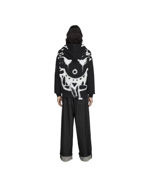 Y-3 Black Gfx Zip Hoody Sn64 for men