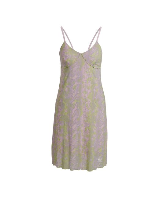 Adidas Originals Gray Adidas Snake Midi Dress
