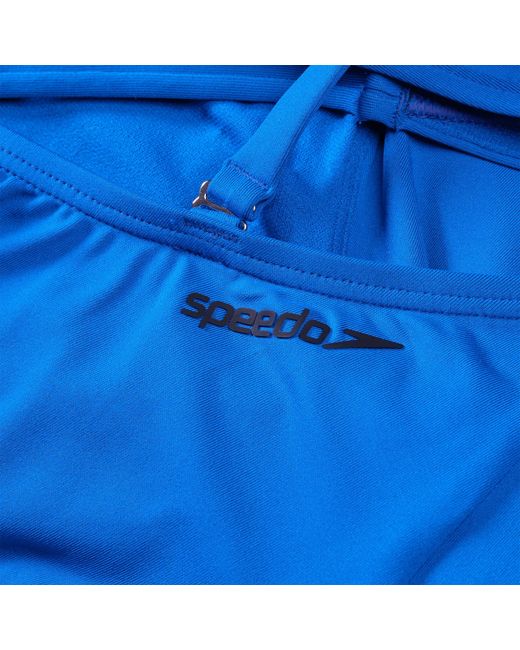 Speedo Blue Gen Solid One Piece Swimsuit