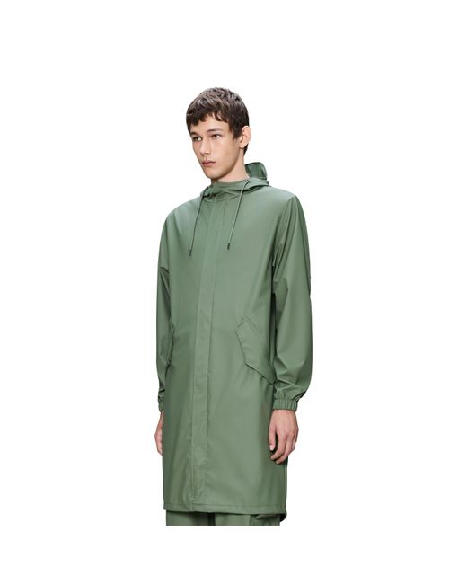 Rains Green Fishtail Waterproof Jacket
