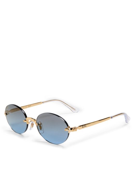 Ray-Ban Metallic 0Rb3929 Round Sunglasses