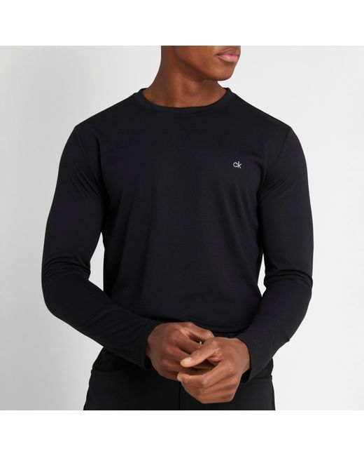 Calvin Klein Black Long Sleeve T-Shirt for men