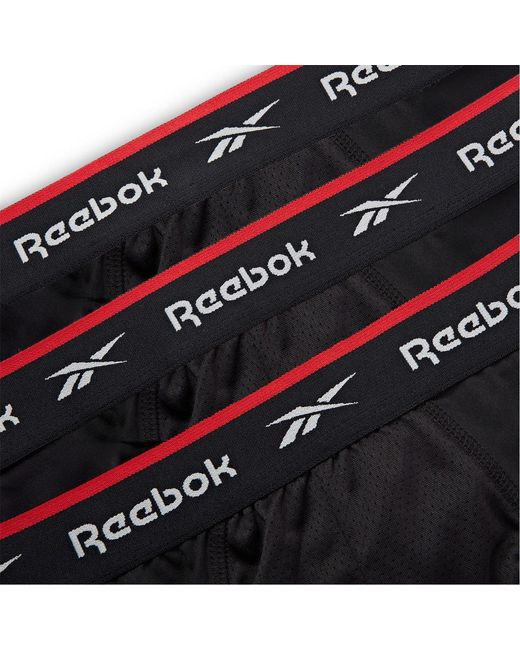 Reebok Black 3 Pack Performance Briefs for men