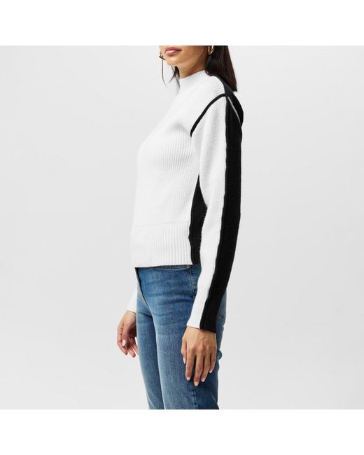 French Connection White Crew Neck Jumper