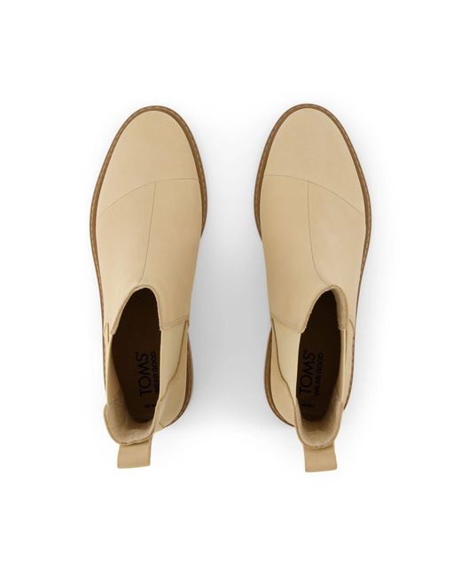 TOMS Natural Charlie Oatmeal Leather Boot