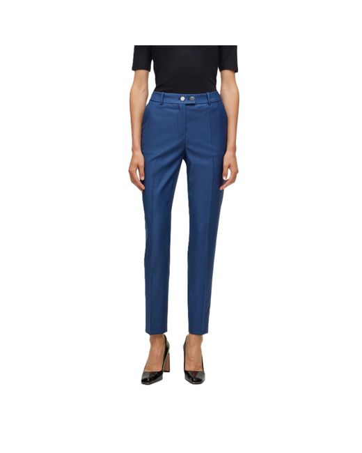 Boss Blue Tamata Cigarette Trousers