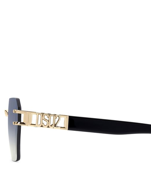 DSquared² Blue Rectangle Uv Protection Sunglasses for men