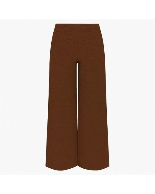 I Saw It First Brown Textured Wide Leg Trouser
